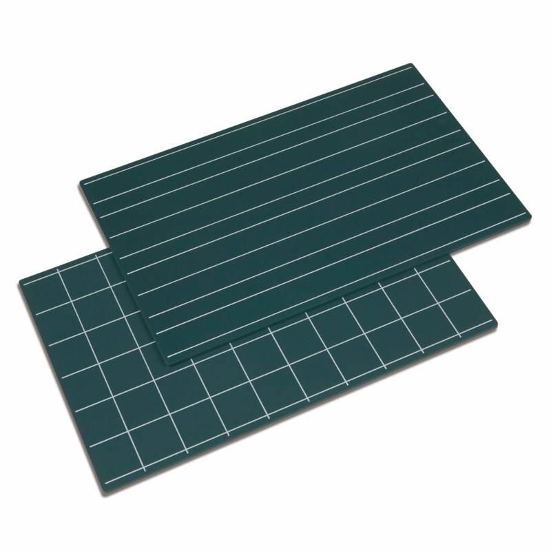 Greenboards with Double Lines and 
Squares (2pcs)