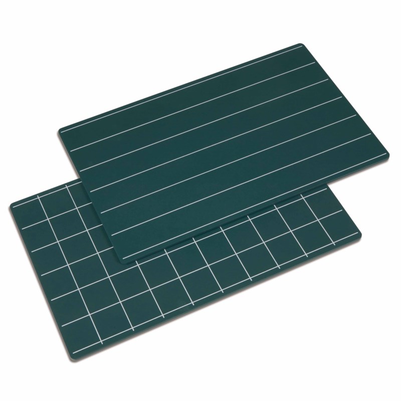Greenboards with Single Line and 
Squares (2pcs)