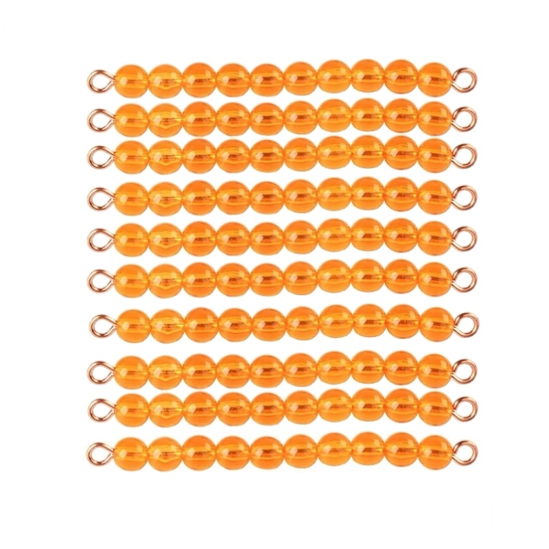 10 Golden Bead Bars of Ten