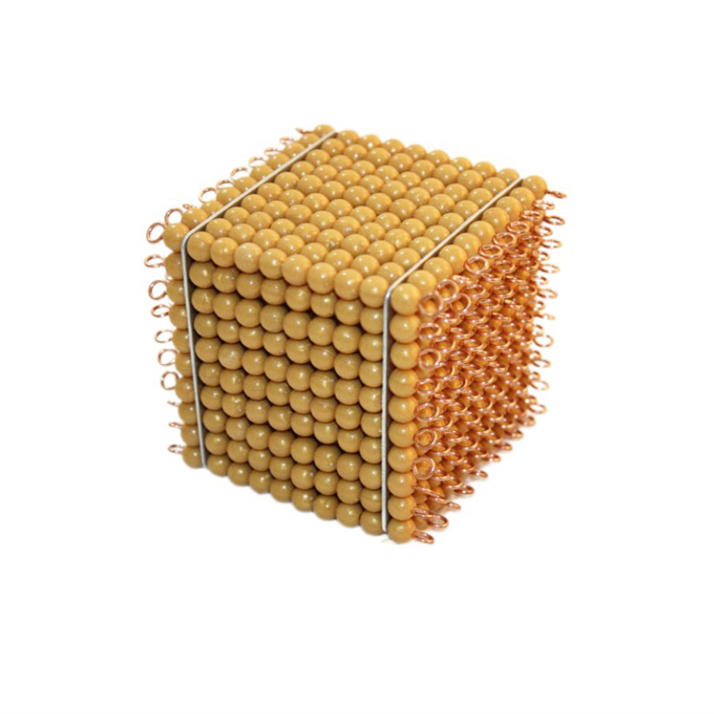 Golden Bead Thousand Cube