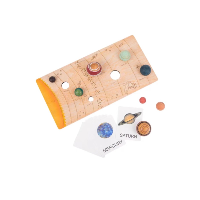 Match puzzle of Solar System with Name Cards