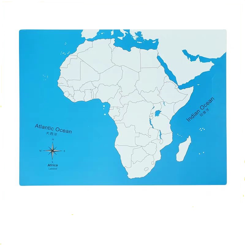 Labeled Africa Control Map-PVC