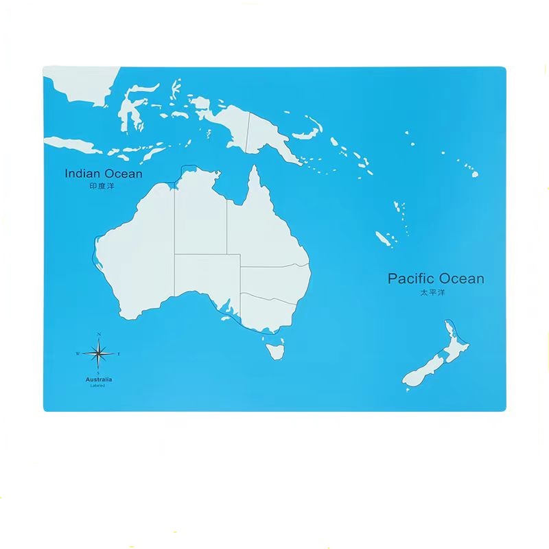 Unlabeled Australia Control Map-PVC