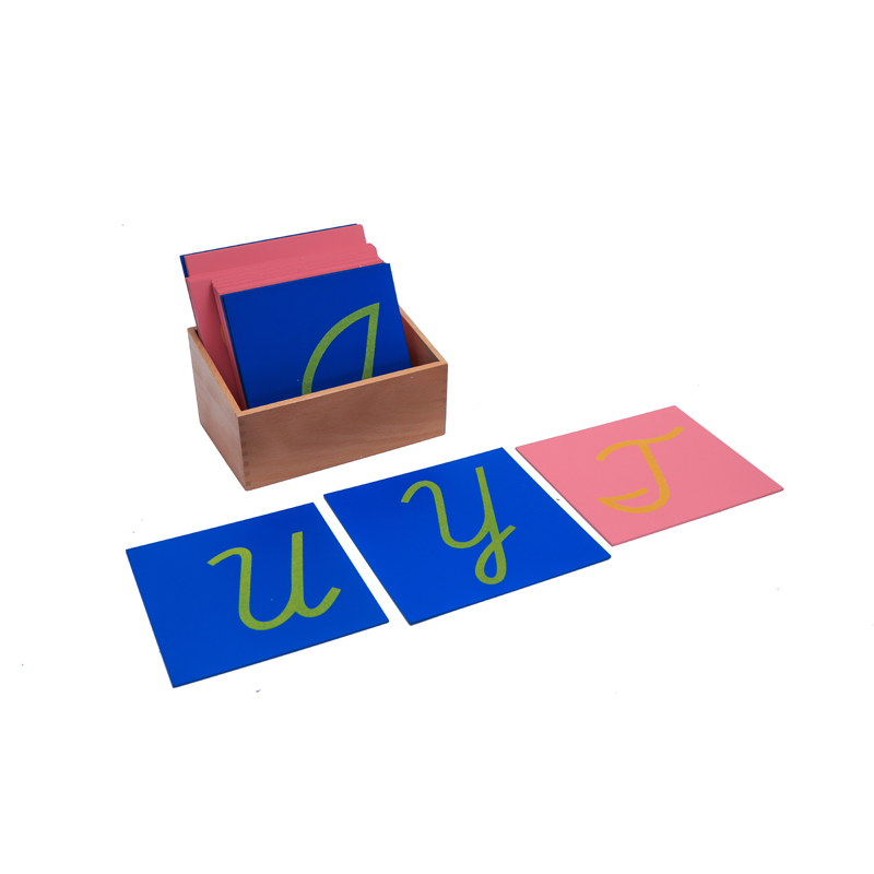 Sandpaper Letters , Capital Case Cursive, with Box