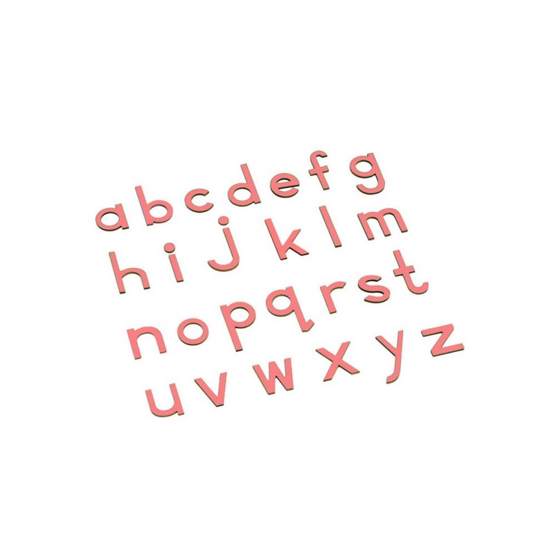 Lowercase Small Movable Alphabet - Pink