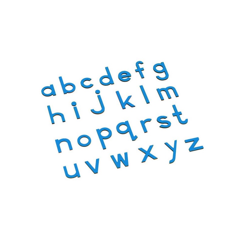 Lowercase Small Movable Alphabet - Blue