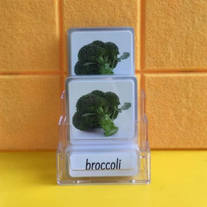 Three-Parts Cards w/ Stand
-Vegetables（28 sets）