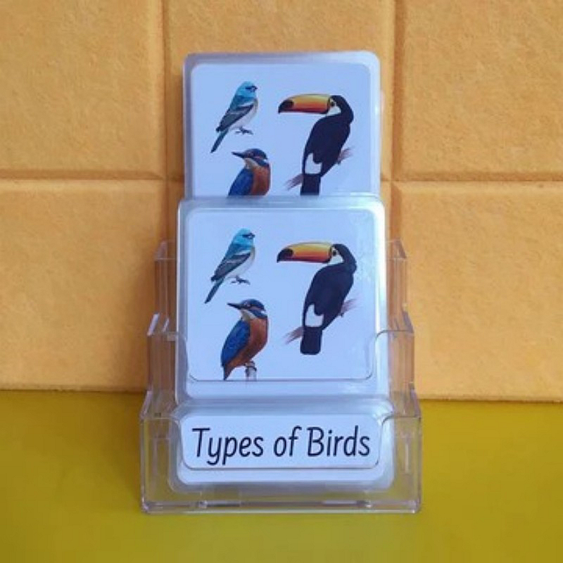 Three-Parts Cards w/ Stand
-Types of Birds（16 sets）