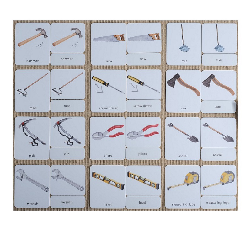 Tools 3-Part Cards English w/ Stand