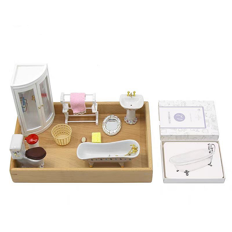 Objects With Similar Matching Cards
-Bathroom Tools with wooden tray