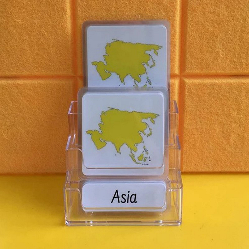 Three-Parts Cards w/ Stand
- 7 Continents （8 sets）