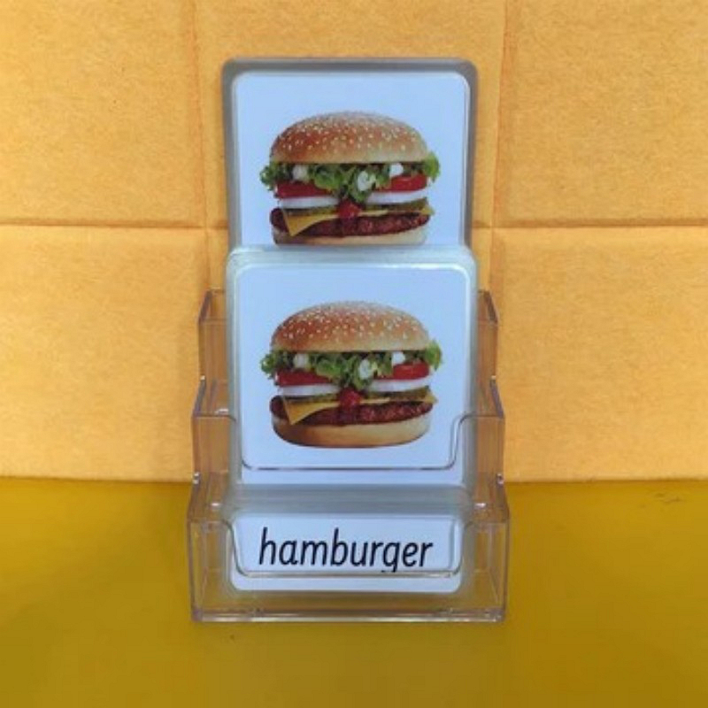 Three-Parts Cards w/ Stand
-Food（24 sets）