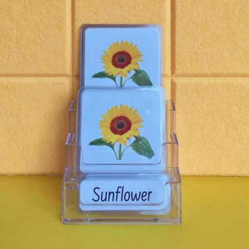Three-Parts Cards w/ Stand
-Flowers（10 sets）