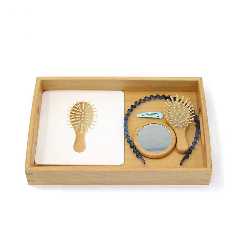 Objects With Identical Matching Cards
-make-up Materials with wooden tray
