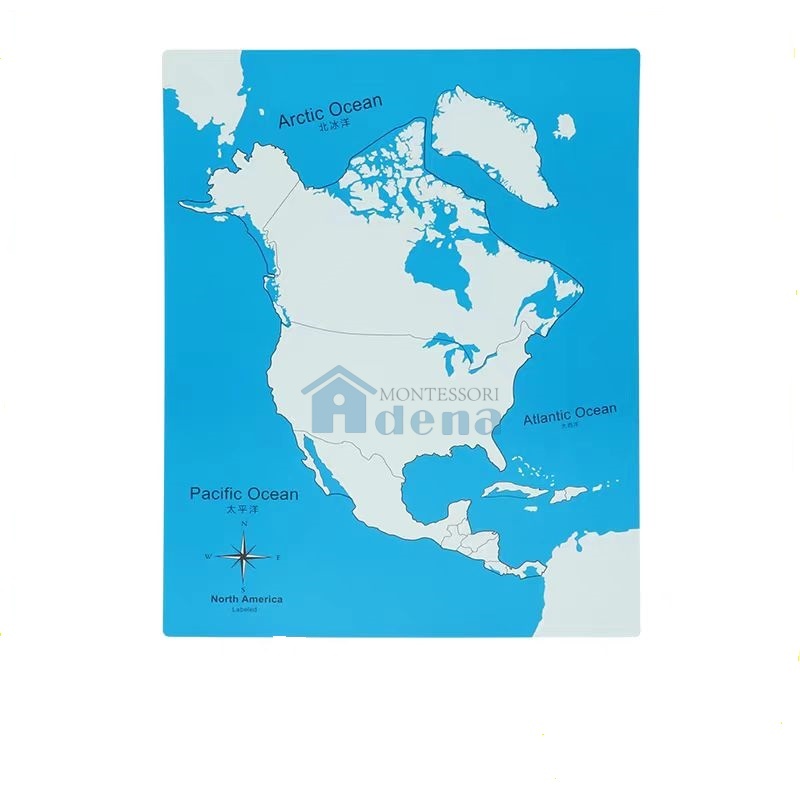 Unlabeled North America Control Map-PVC