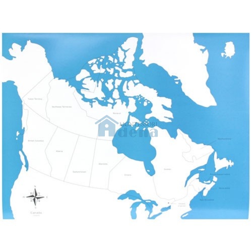 Labeled Canada Control Map